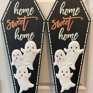 Black and White Ghost Yard Signs